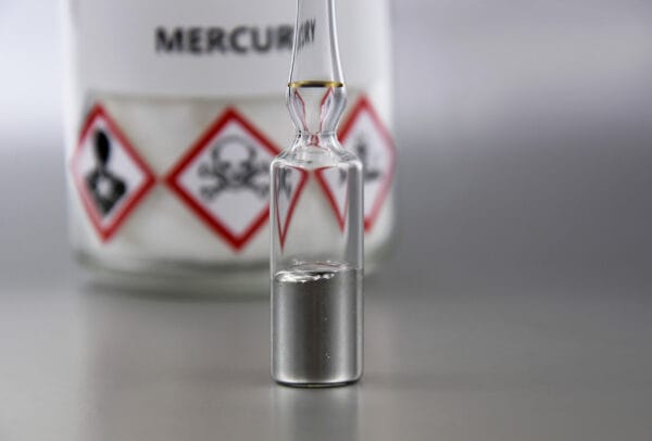 Metallisches Quecksilber – enretec, Abfallbehälter