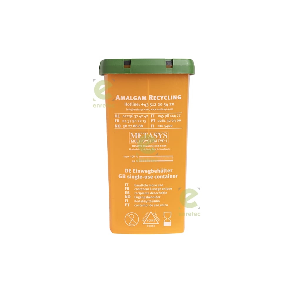 Metasys Amalgamabscheider Behälter MST1 – enretec, Waste Containers