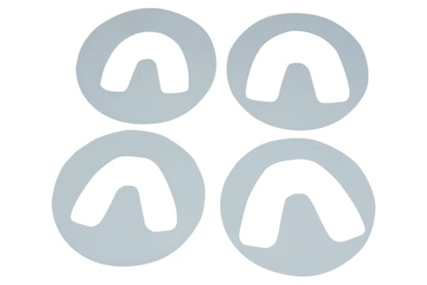Abdeckschablone für Füllgranulat, 4 Größen – Erkodent Erich Kopp, Tiefziehfolien und -platten