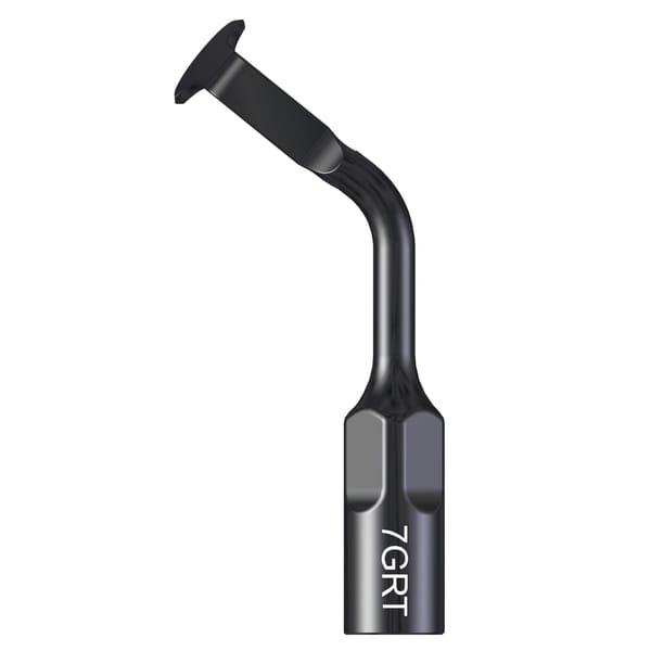 Sharpened half-moon tip bent to the right