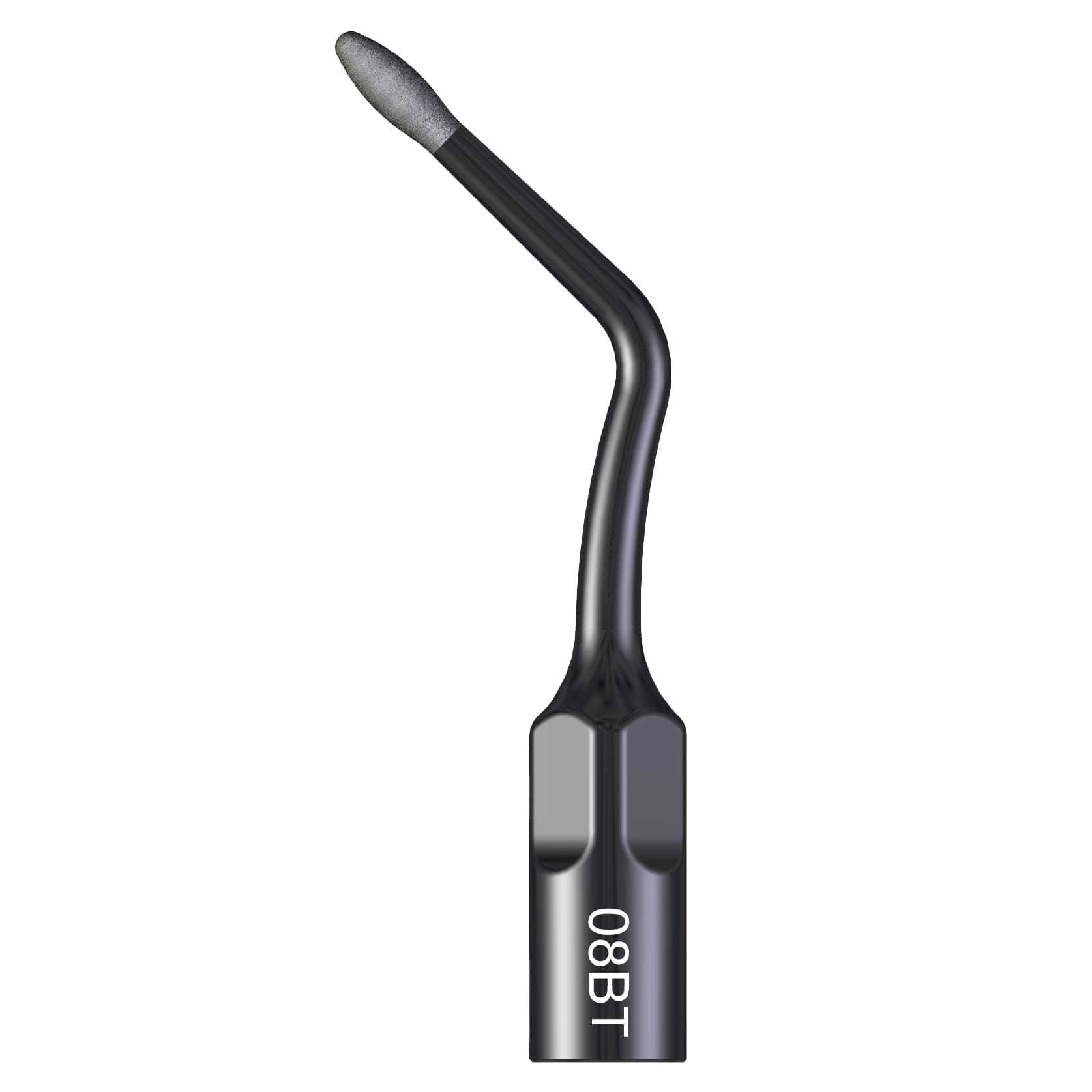 Diamond-coated olive-shaped tip