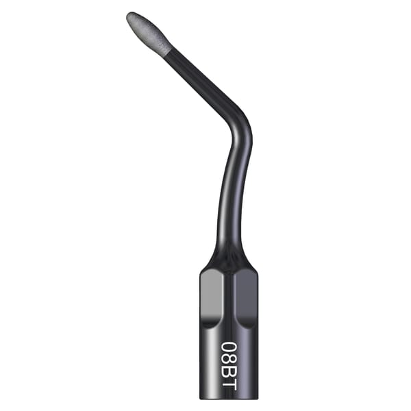 Diamond-coated olive-shaped tip