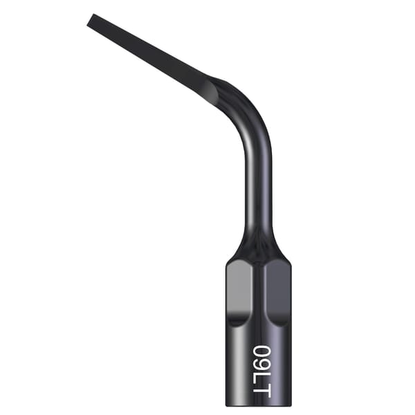 Flat chisel sharpened on 3 edges bent to the left