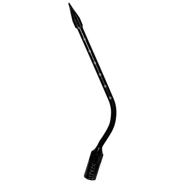 Long pointed curved tip