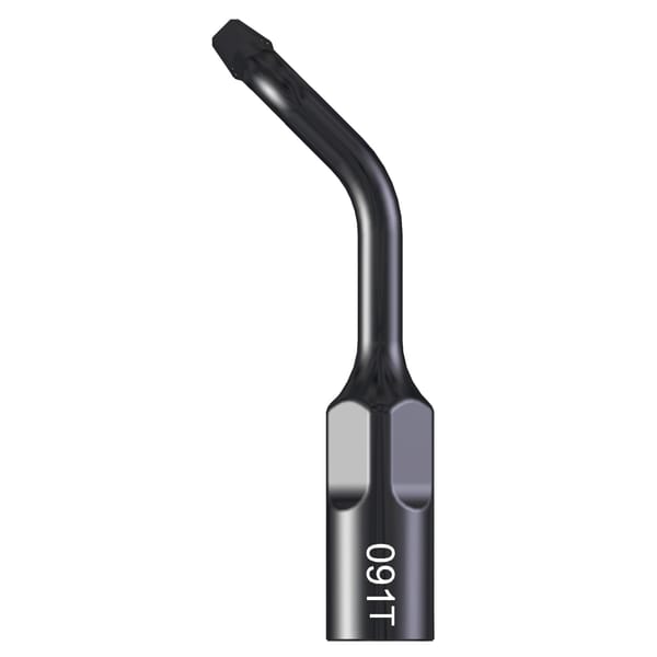 Flat chisel sharpened on 3 edges bent to the left