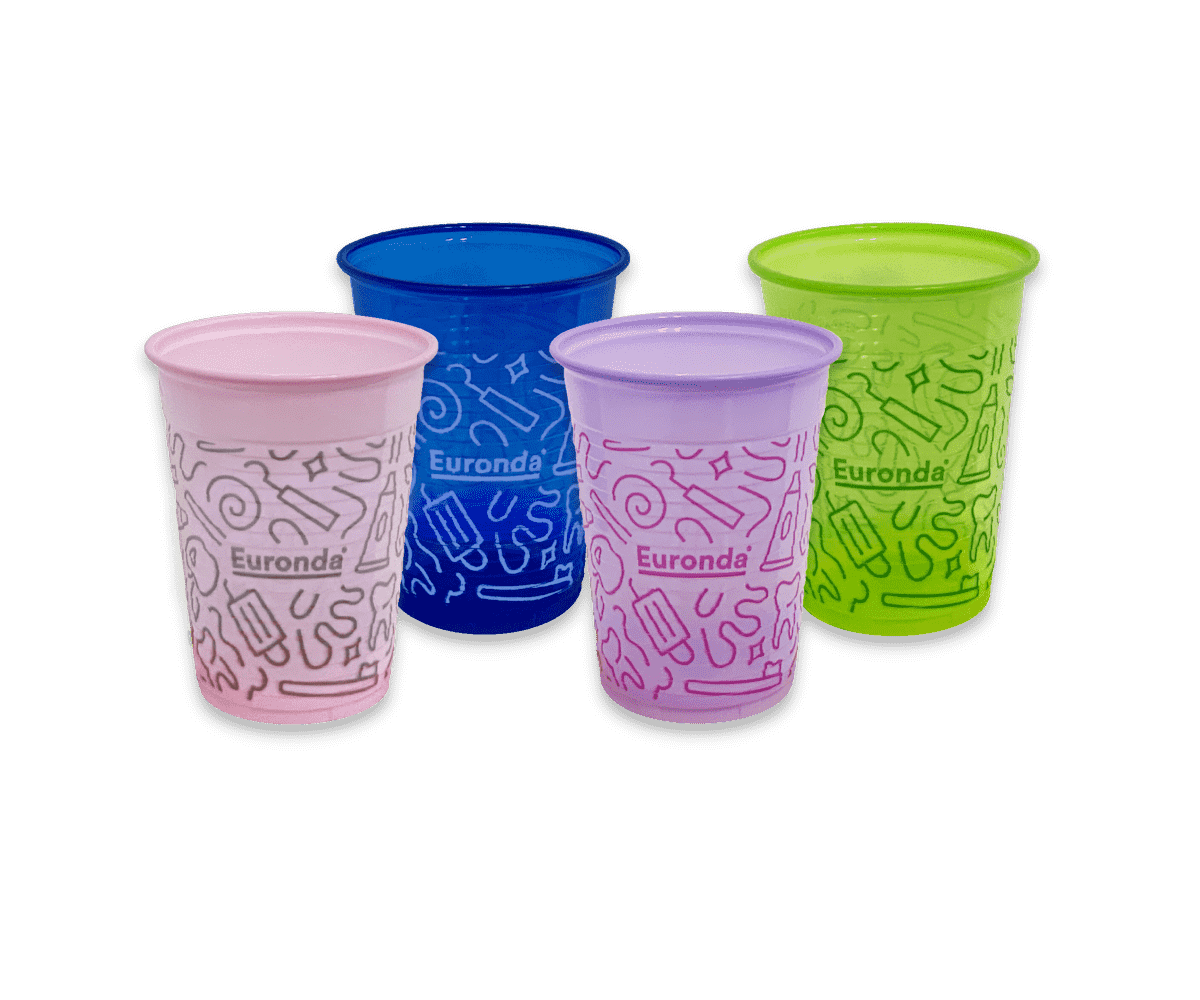 Monoart Mundspülbecher Graffiti PP – EURONDA Deutschland, Rinsing Cups