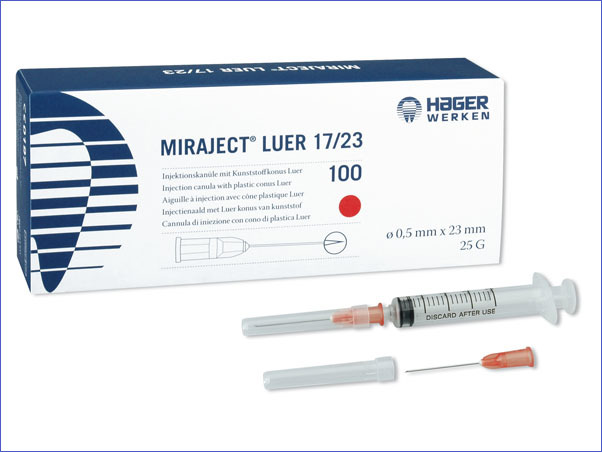 Miraject® Luer – Hager & Werken, Injectable Anesthetics