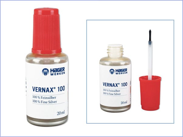 Vernax 100 flacon avec pinceau – Hager & Werken, Dental Laboratory Supplies
