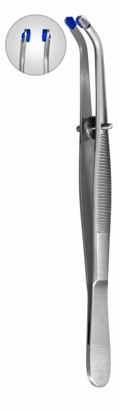 HSL 549-16 Pinzette für Zirkonarbeiten, gebogen