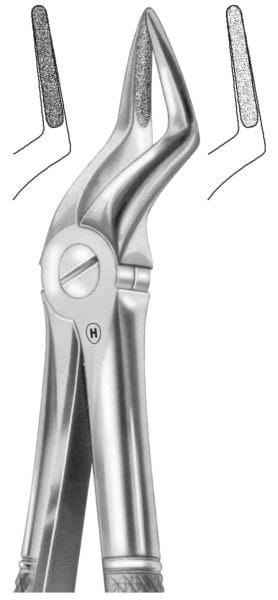 HSA 017-51 D, Zahnzange – Karl Hammacher, Diamond-Coated Extraction Forceps