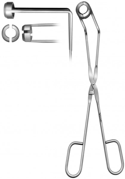 HWN 334-25, Haltezange für Isotopenfläschchen – Karl Hammacher, Laboratory Pliers