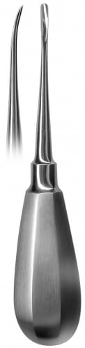 HSA 606-12 Wurzelheber, 3 mm, OK, gebogen – Karl Hammacher, Root Elevators