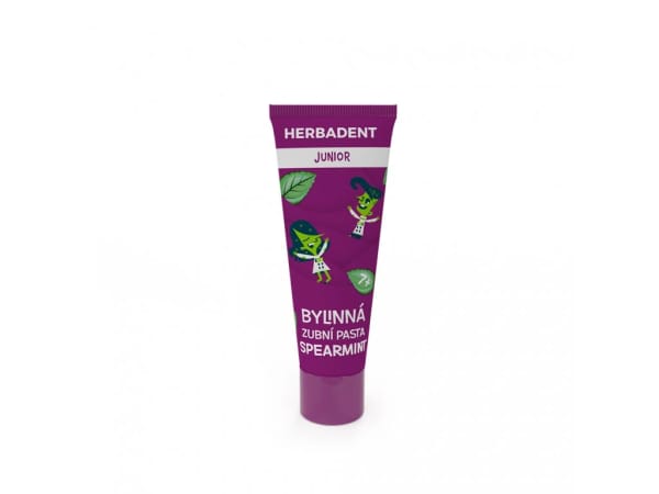 HERBADENT JUNIOR Bylinná Zubná Pasta SPEARMINT 75 g