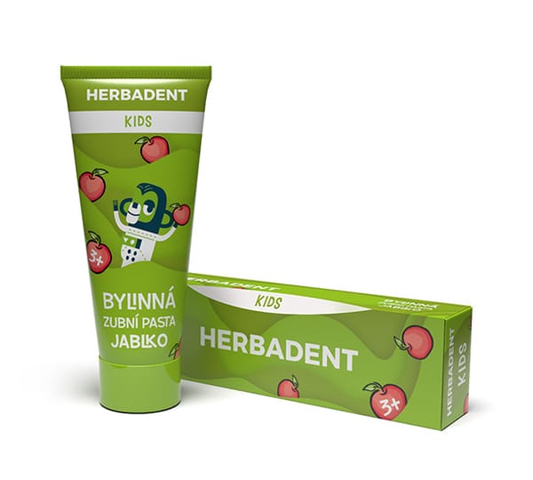 HERBADENT KIDS Bylinná zubní pasta JABLKO 75 g
