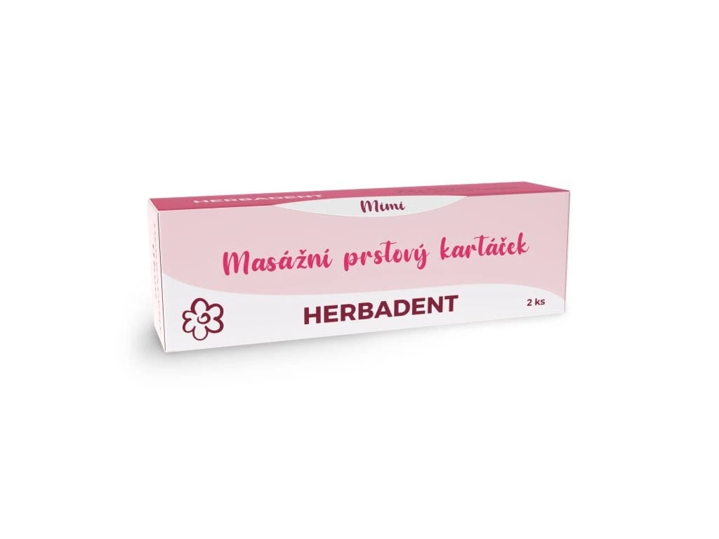 HERBADENT MIMI Finger-Massagezahnbürste in der Box – HERBADENT, Zahnbürsten
