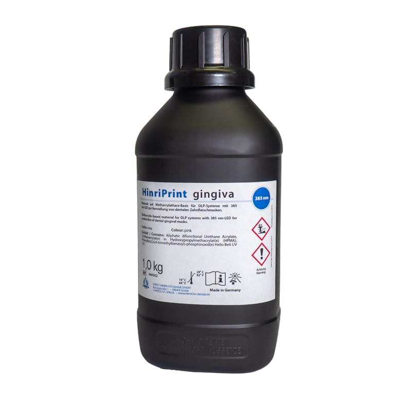 HinriPrint gingiva – ERNST HINRICHS Dental, Druckharze