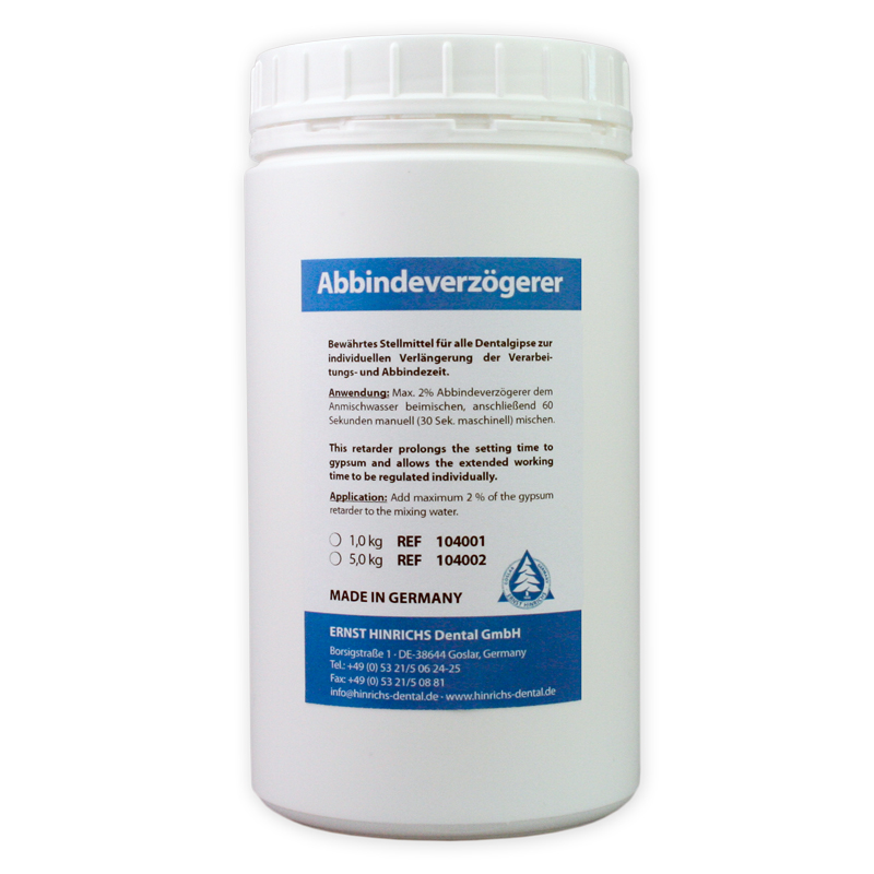 Gipsabbindeverzögerer – ERNST HINRICHS Dental, Lab Chemicals & Solutions