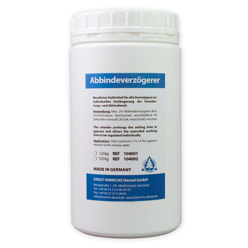 Gipsabbindeverzögerer – ERNST HINRICHS Dental, Dental Laboratory Supplies