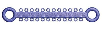 Ligatur O-Ties Glitzerblau - PK/1008