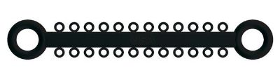 Ligature O - Ties Black - PK/1008