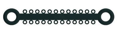 Ligatur O-Ties Rauchgrau - PK/1008 – IOS International Orthodontic Services, Elastic Ligatures & Chains
