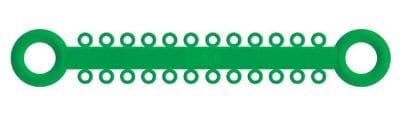 Ligatur O-Ties Kelly-Grün - PK/1008