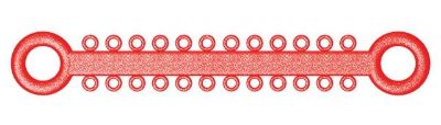 Ligatures O - Ties Rouge Scintillant - PK/1008 – IOS International Orthodontic Services, Elastic Ligatures & Chains