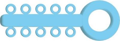 Mini Ligatures O - Élastiques Bleu Bébé - PK/1000