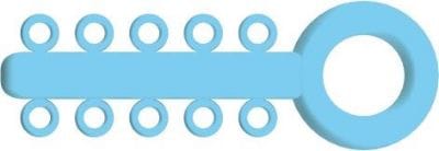 Mini Ligature O - Ties baby Blue - PK/1000