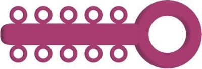 Mini Ligature O - Ties Fuchsia - PK/1000