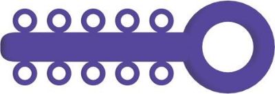 Mini Ligatur-O-Ties Violett – VE/1000 – IOS International Orthodontic Services, Elastic Ligatures & Chains