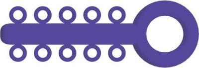 Mini Ligatur-O-Ties Violett – VE/1000 – IOS International Orthodontic Services, Ketten
