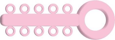 Mini Ligatures O - Élastiques Rose Bébé - PK/1000