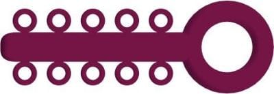 Mini Ligature O - Ties Magenta - PK/1000
