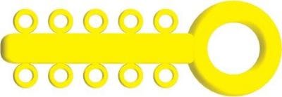 Mini Ligatures O - Élastiques Jaune - PK/1000