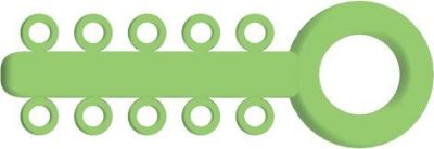 Mini Ligatures O - Élastiques Vert Néon - PK/1000