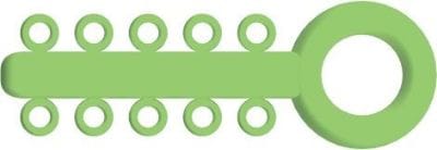 Mini Ligature O - Ties Neon Green - PK/1000