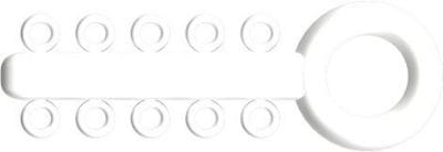 Mini Ligatures O - Élastiques Blanc - PK/1000