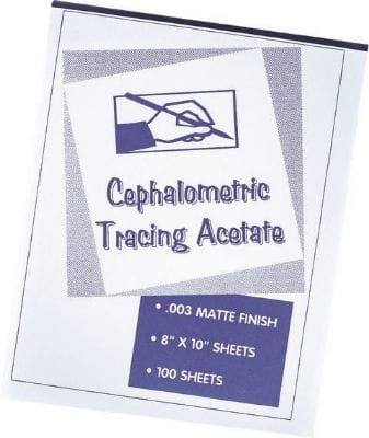 Kephalometrisches Durchzeichenpapier – Block/100 Blatt – IOS International Orthodontic Services, Röntgenzubehör