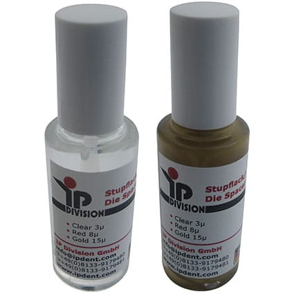 IP Die Spacer – IP Dental Division GmbH, Gypsum Additives, Die Hardeners and Plaster Removers