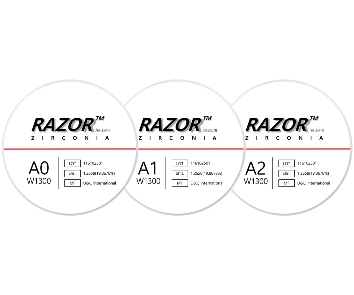 Mono-kolorowy dysk cyrkonowy – IZEN IMPLANT CO., LTD., Discs