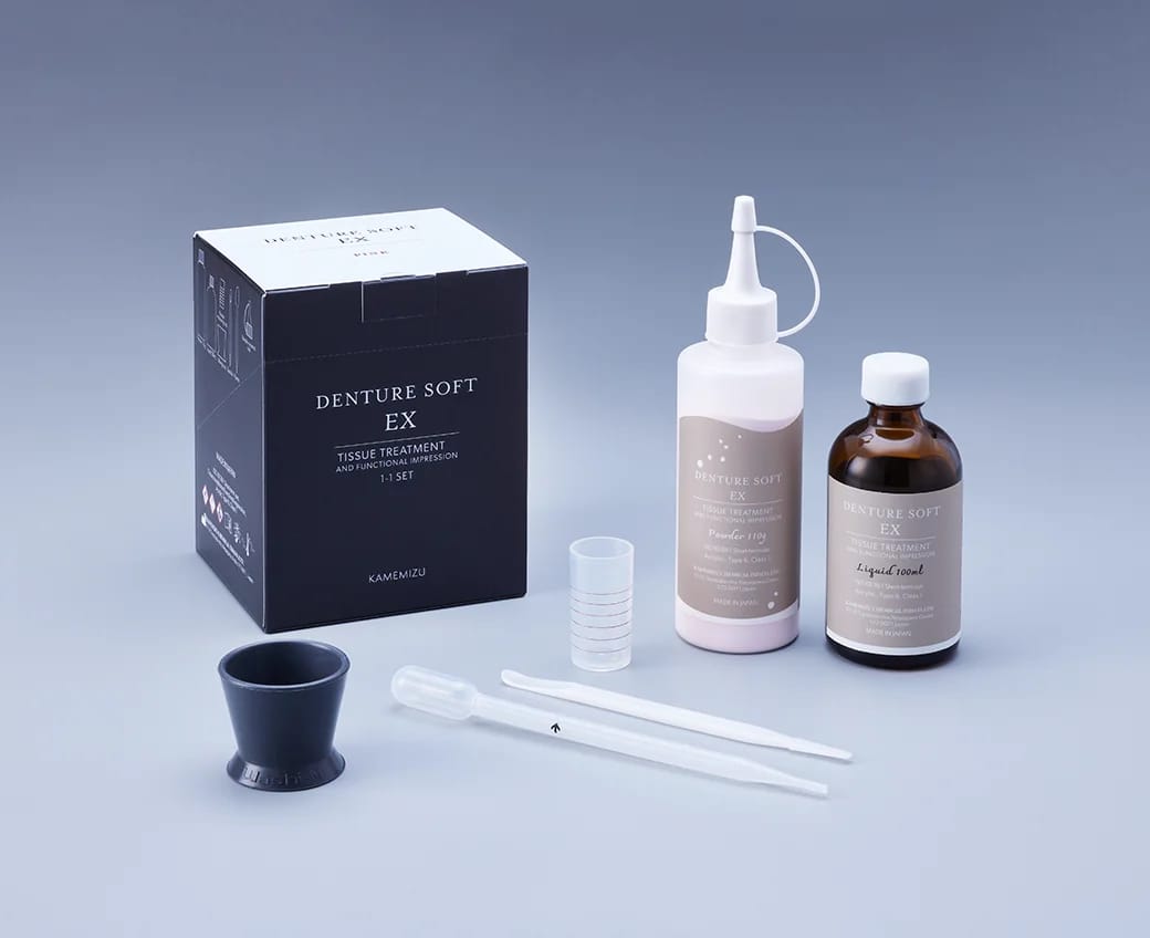 Short-term Elastic Denture Reline Material Denture Soft Ex – Kamemizu Chemical Industry Co.,Ltd., Denture Resins