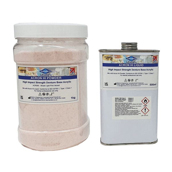 Acron Hi - High Impact Acrylic – Associated Dental Products Limited Kemdent, Kunststoffe