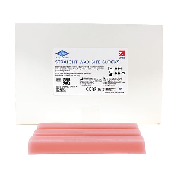 Wax Bite Blocks Straight – Associated Dental Products Limited Kemdent, Waxes