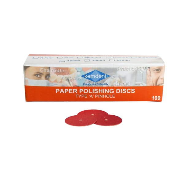 Abrasive Discs Type A – Associated Dental Products Limited Kemdent, Polishing Discs and Strips