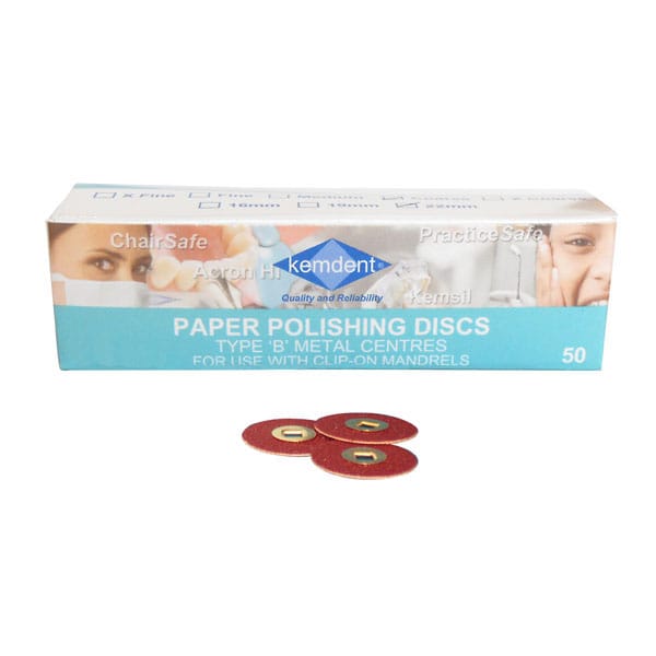 Abrasive Discs Type B – Associated Dental Products Limited Kemdent, Polishing Discs and Strips