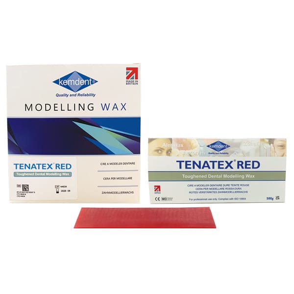 Tenatex Red Modelling Wax – Associated Dental Products Limited Kemdent, Wachse