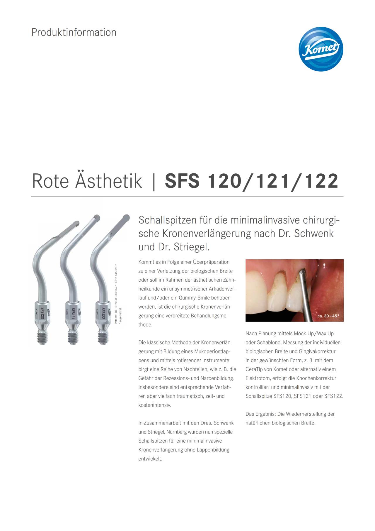PI | SFS Rote Ästhetik – Komet Dental, Surgical Burs & Bone Mills