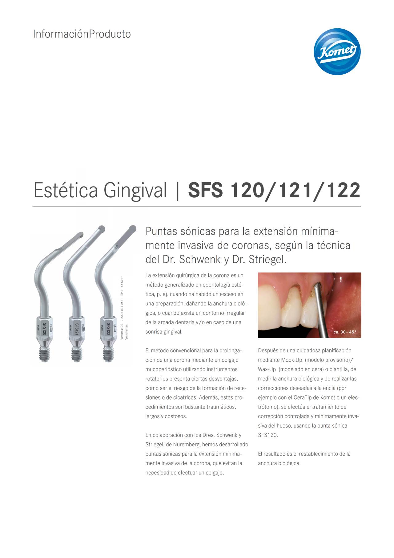 PI | SFS 120/121/122 – Komet Dental, Surgical Burs & Bone Mills