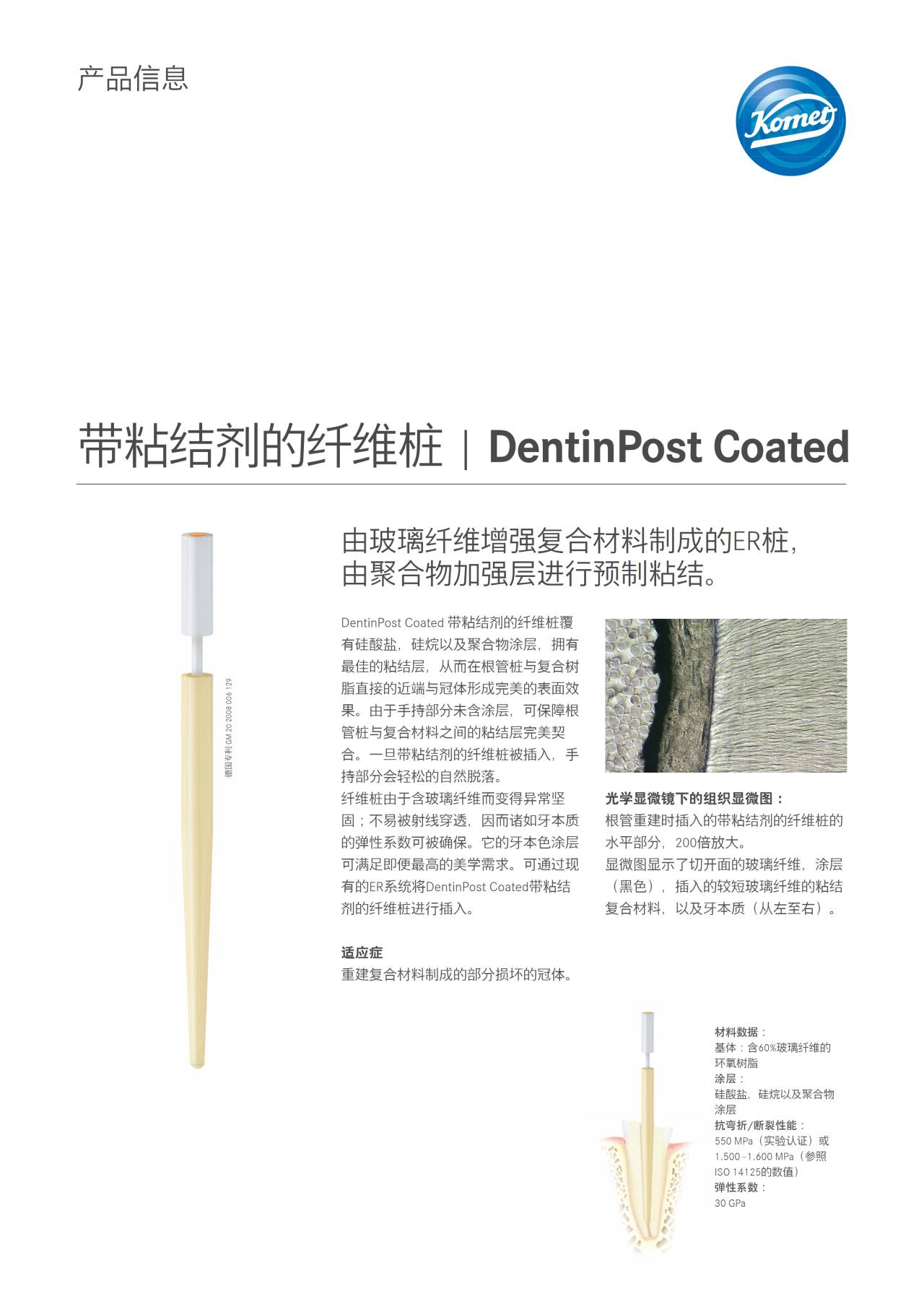 PI | DentinPost Coated – Komet Dental, Post Systems